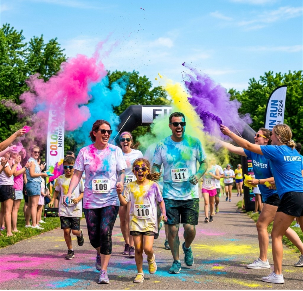 Driftless Dash Color Run Action